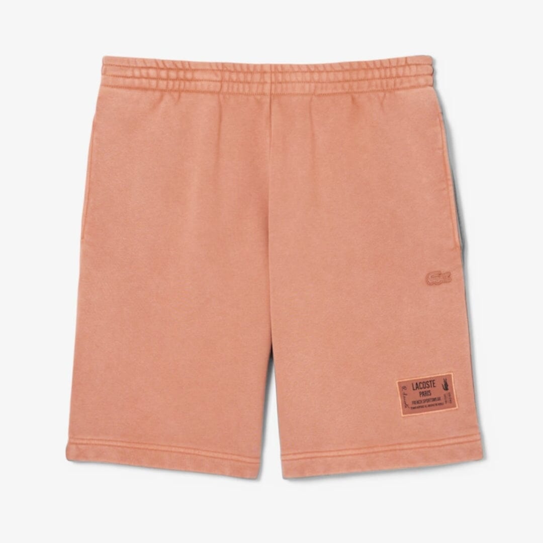 LC Shorts aus Baumwollfleece mit Wascheffekt