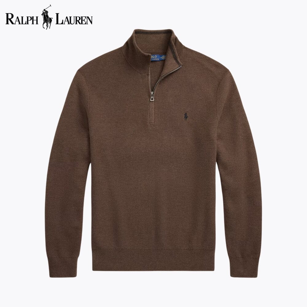 𝑅𝐿 Klassischer Viertelreißverschluss-Pullover