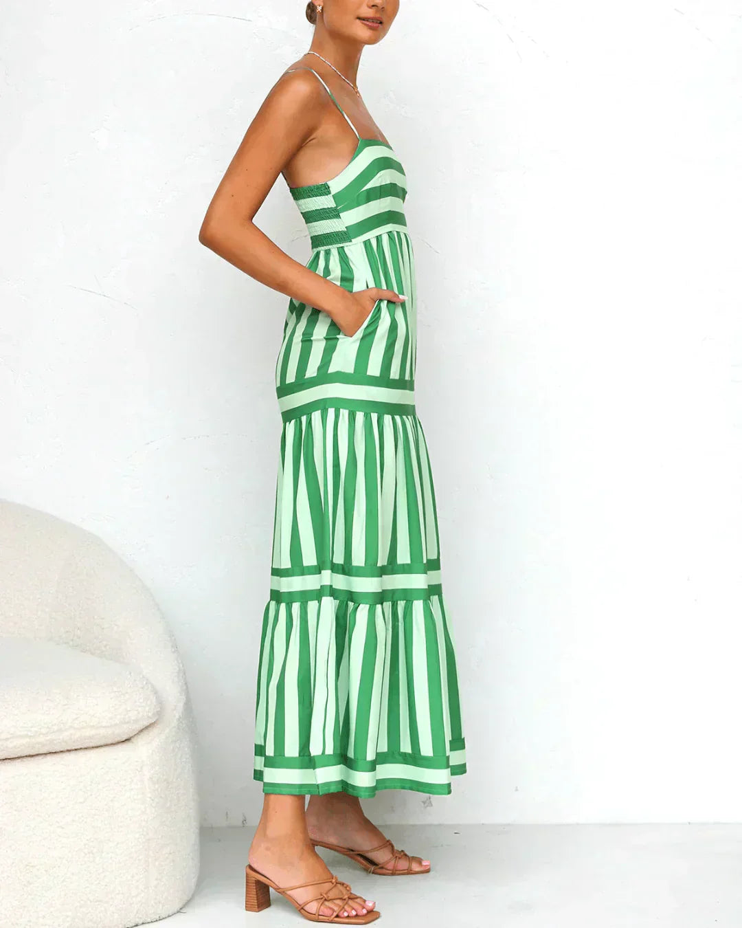 Olivia | Gestreiftes Kleid