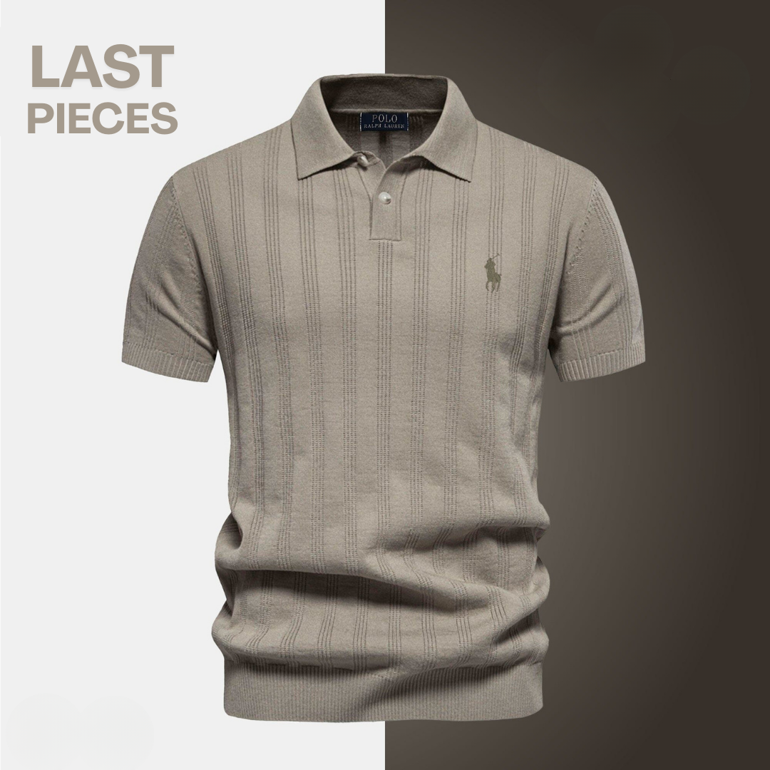 Men’s Textured Polo Shirt by RL