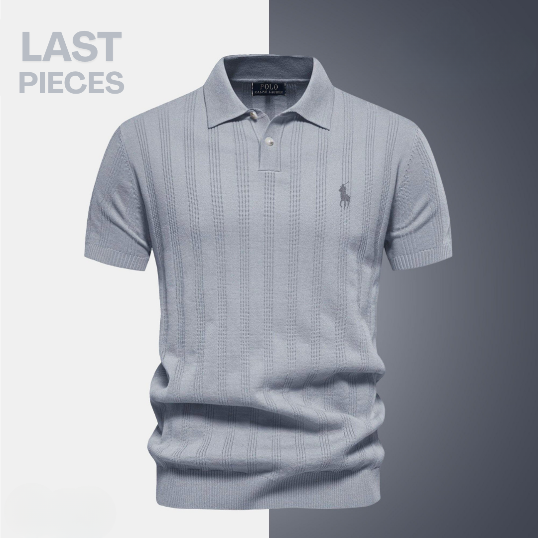 Men’s Textured Polo Shirt by RL