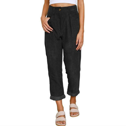 Clara™ | Retro-Cordhose mit hohem Bund