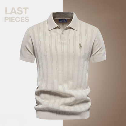 Men’s Textured Polo Shirt by RL