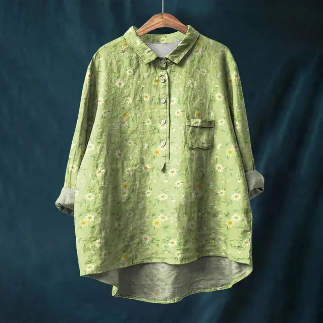 Rosie – Vintage-Bluse mit Blumenmuster