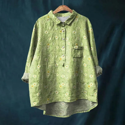 Rosie – Vintage-Bluse mit Blumenmuster