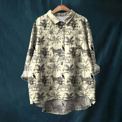 Rosie – Vintage-Bluse mit Blumenmuster