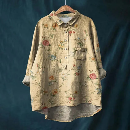 Rosie – Vintage-Bluse mit Blumenmuster