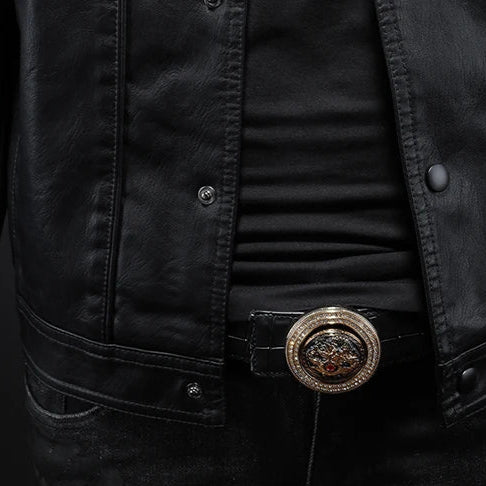 Die ikonische Luxus-Lederjacke
