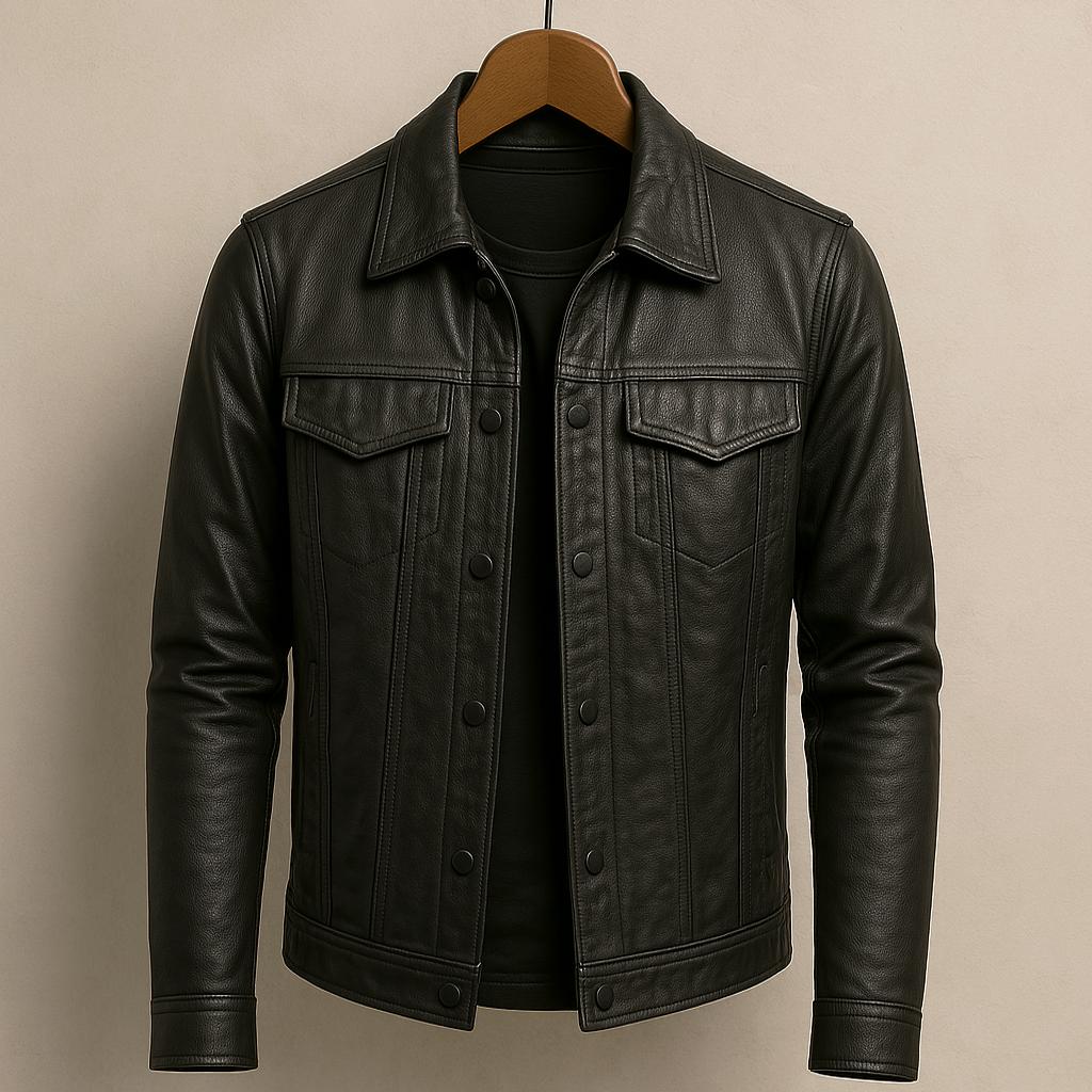 Die ikonische Luxus-Lederjacke