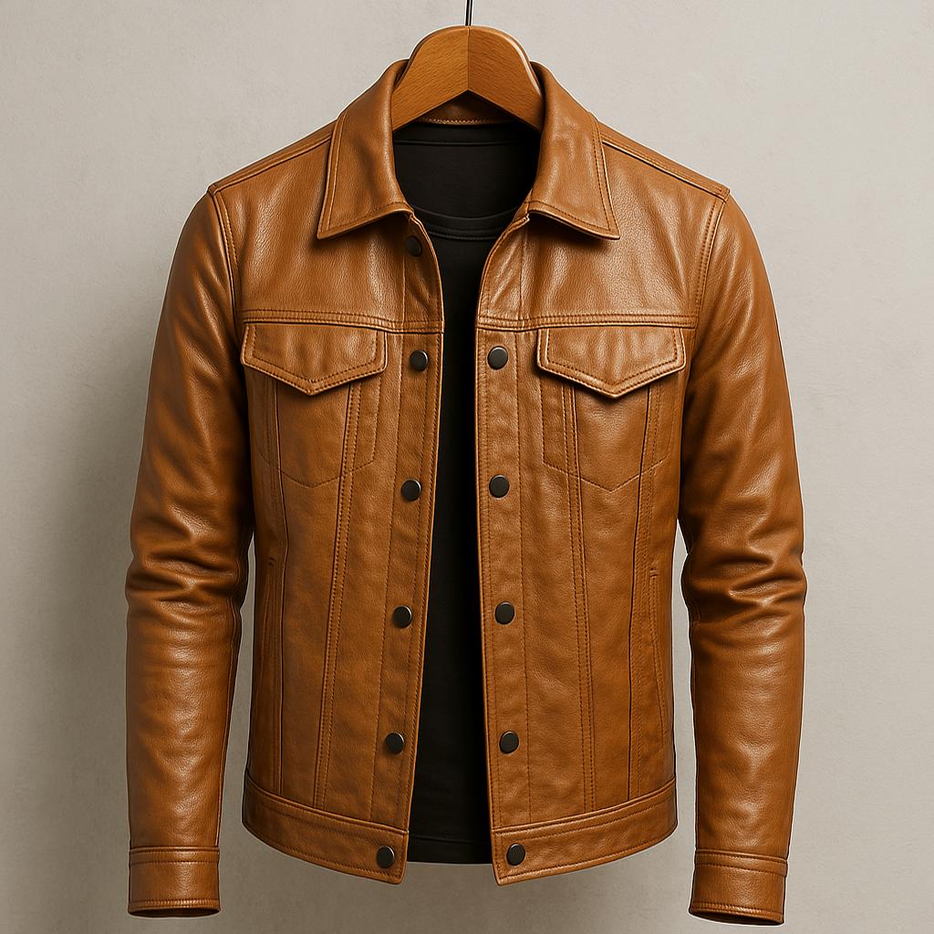 Die ikonische Luxus-Lederjacke