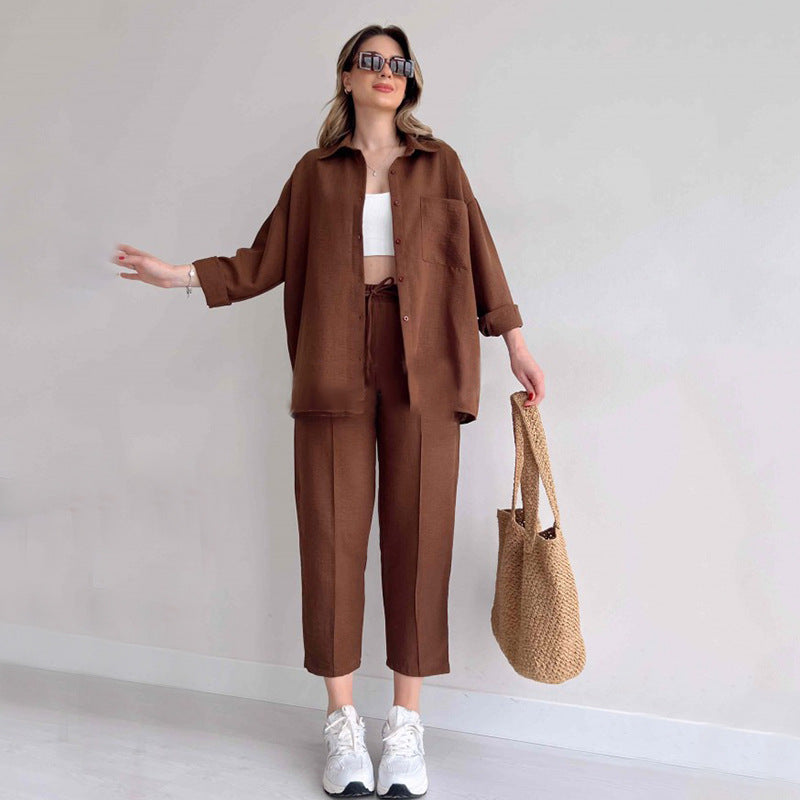 Carla™ Leinen-Zweiteiler