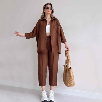 Carla™ Leinen-Zweiteiler