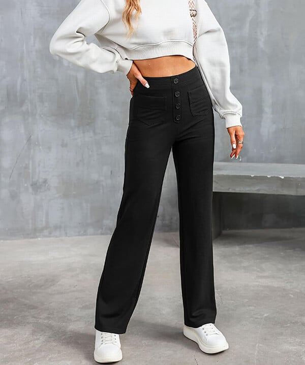 Lily™ | Freizeithose mit hohem Bund