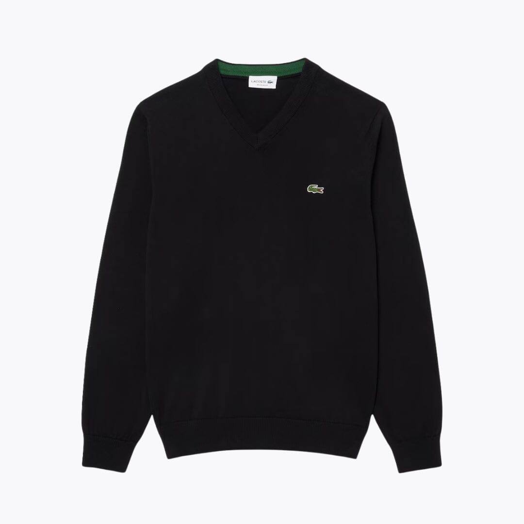 LC Monochrome Baumwollpullover mit V-Ausschnitt 