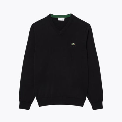 LC Monochrome Baumwollpullover mit V-Ausschnitt 