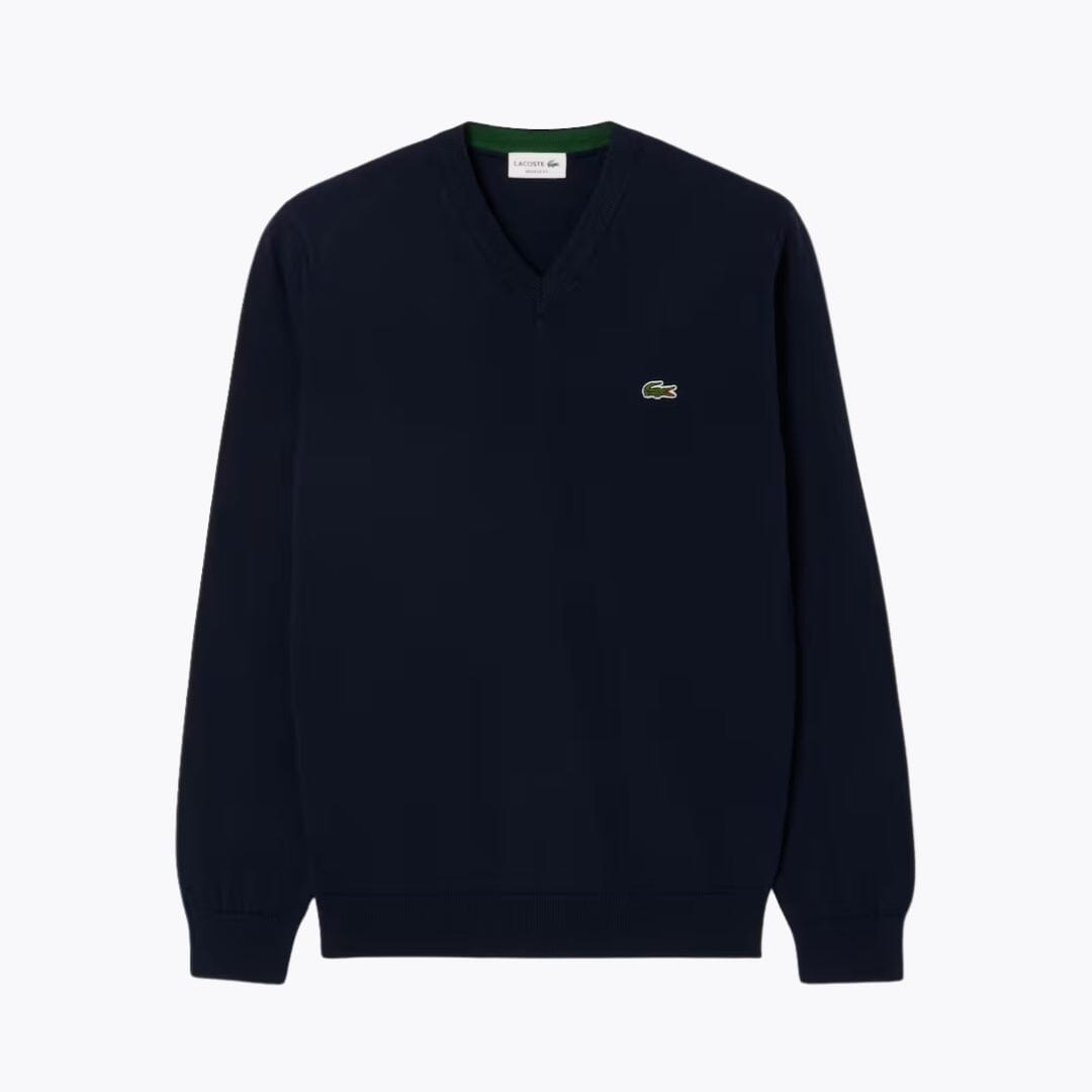 LC Monochrome Baumwollpullover mit V-Ausschnitt 