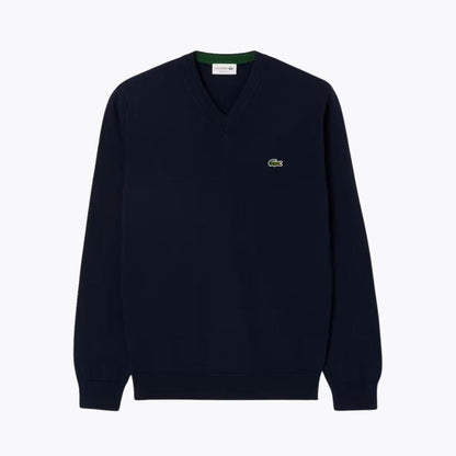 LC Monochrome Baumwollpullover mit V-Ausschnitt 