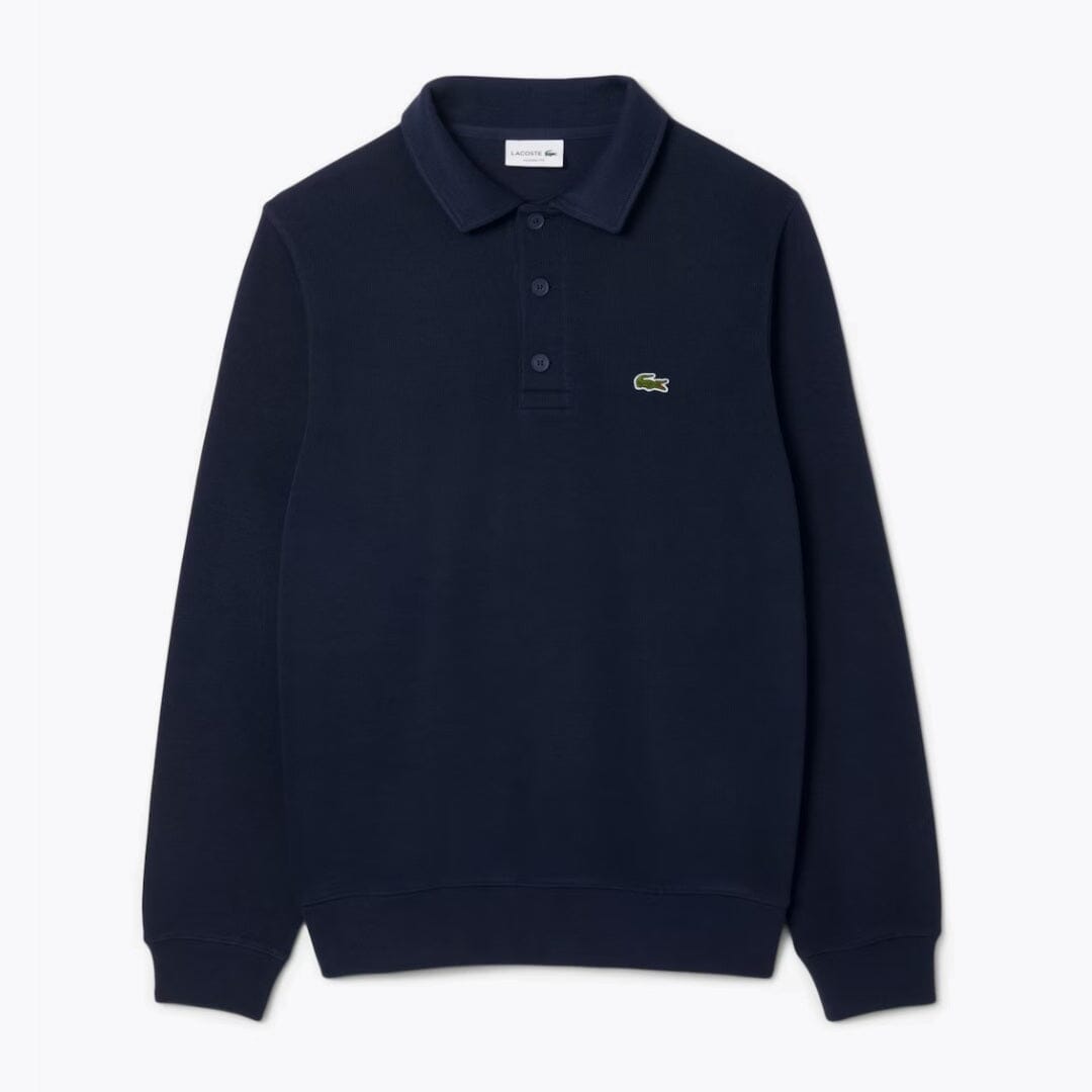 LC Rippstrick-Polo-Sweatshirt aus Baumwolle 