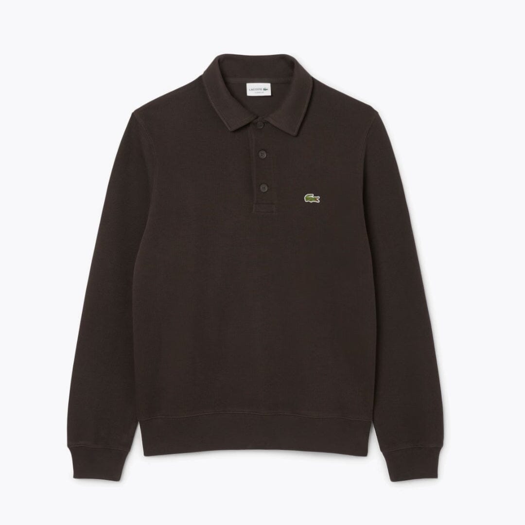 LC Rippstrick-Polo-Sweatshirt aus Baumwolle 
