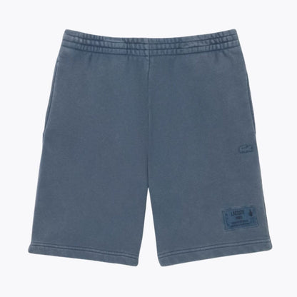 LC Shorts aus Baumwollfleece mit Wascheffekt 