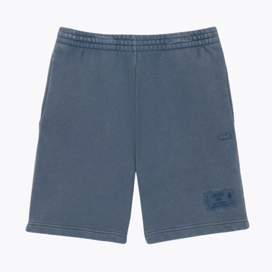 LC Shorts aus Baumwollfleece mit Wascheffekt 
