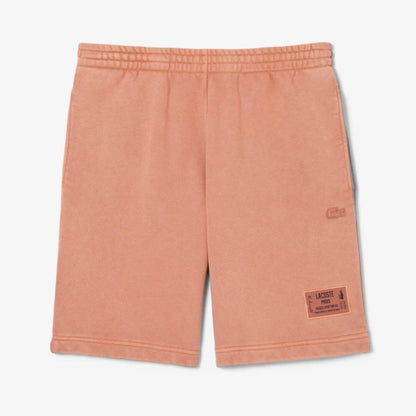 LC Shorts aus Baumwollfleece mit Wascheffekt 