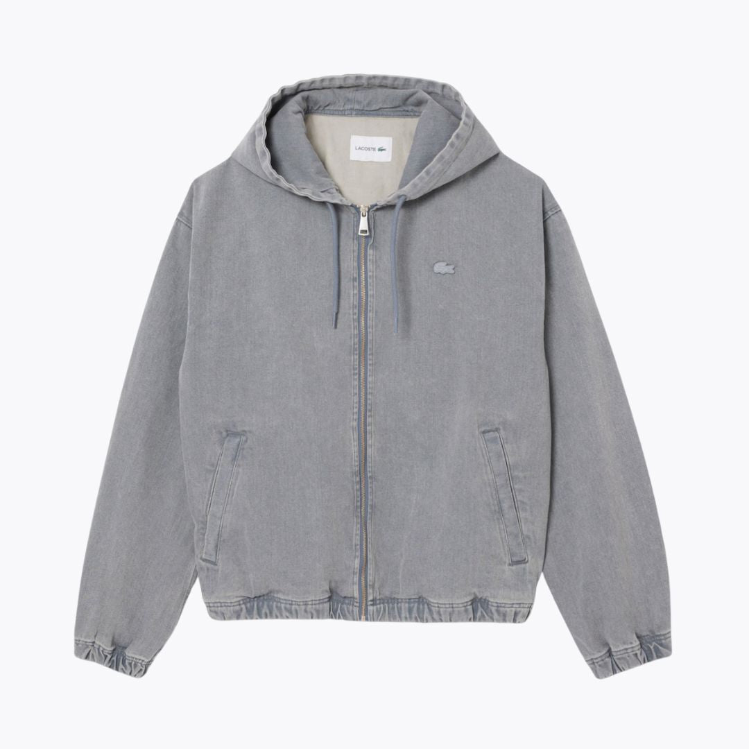 LC Jeansjacke mit Kapuze im Washed-Effect-Look 