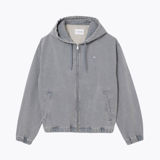 LC Jeansjacke mit Kapuze im Washed-Effect-Look 