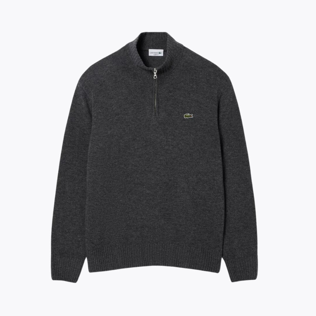 LC Pullover aus kardierter Wolle mit hohem Kragen und Reißverschluss 