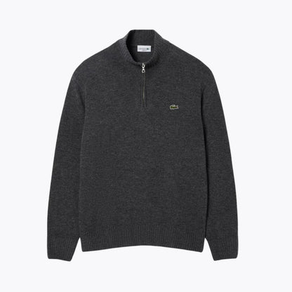 LC Pullover aus kardierter Wolle mit hohem Kragen und Reißverschluss 