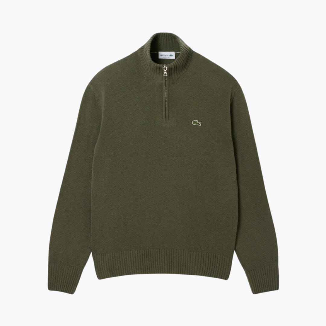 LC Pullover aus kardierter Wolle mit hohem Kragen und Reißverschluss 