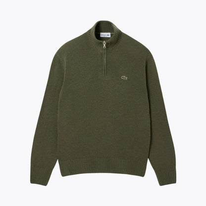 LC Pullover aus kardierter Wolle mit hohem Kragen und Reißverschluss 