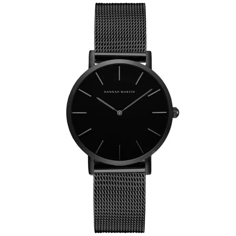 Runde Damenarmbanduhr