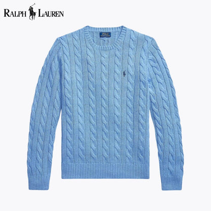 𝑅𝐿 Klassischer Zopfstrickpullover 