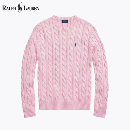 𝑅𝐿 Klassischer Zopfstrickpullover 