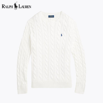 𝑅𝐿 Klassischer Zopfstrickpullover 