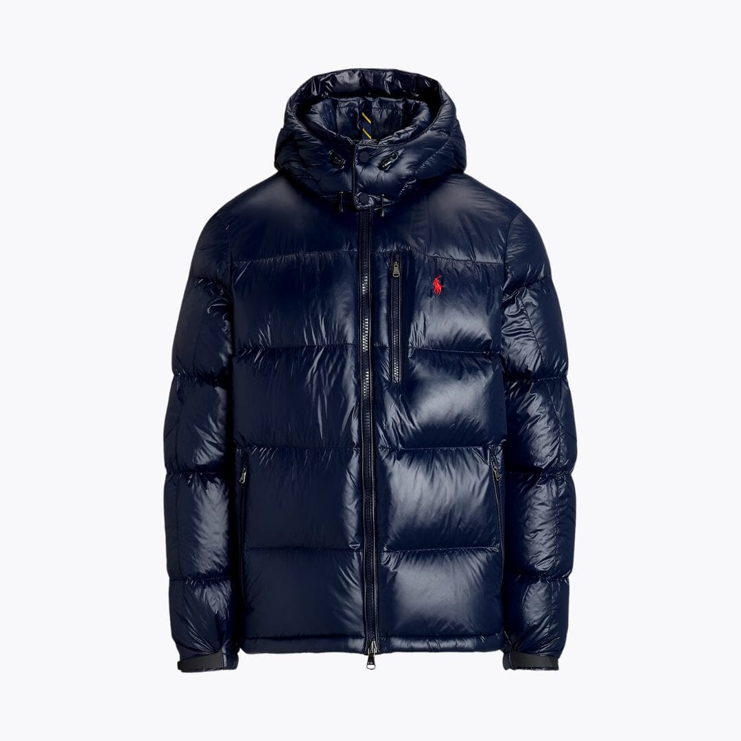 𝑅𝐿 Premium-Daunenjacke mit Glanzfinish 