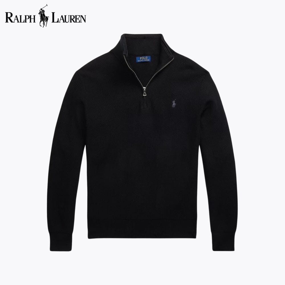 𝑅𝐿 Klassischer Viertelreißverschluss-Pullover