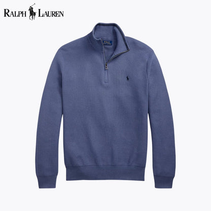 𝑅𝐿 Klassischer Viertelreißverschluss-Pullover