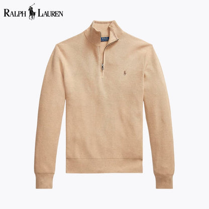 𝑅𝐿 Klassischer Viertelreißverschluss-Pullover