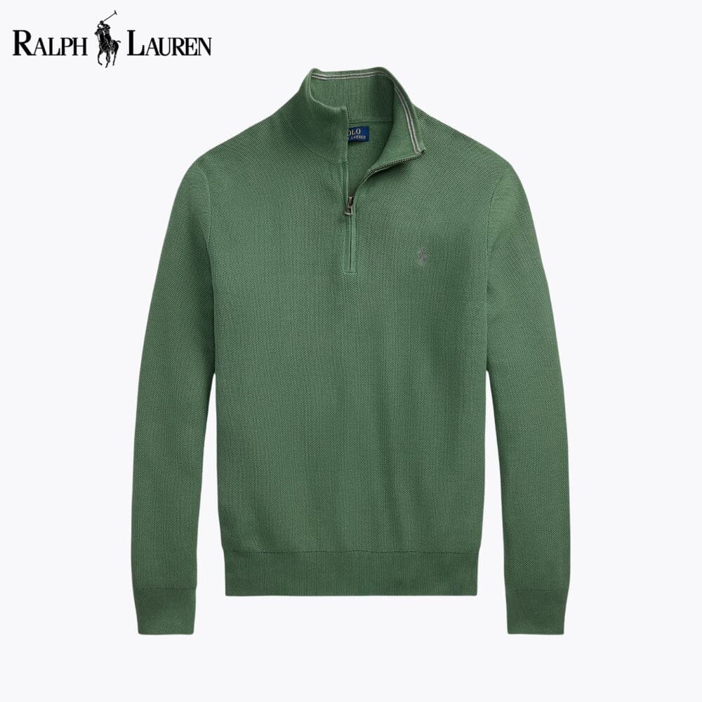 𝑅𝐿 Klassischer Viertelreißverschluss-Pullover