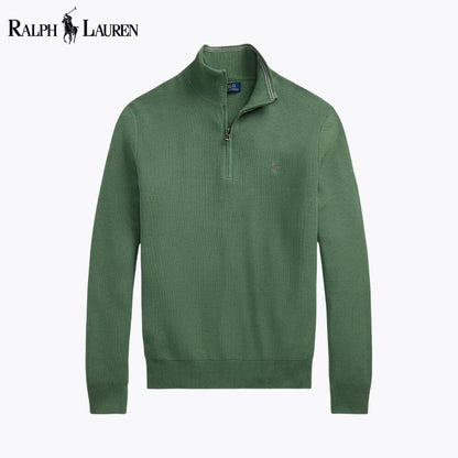 𝑅𝐿 Klassischer Viertelreißverschluss-Pullover