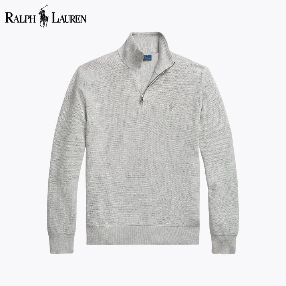 𝑅𝐿 Klassischer Viertelreißverschluss-Pullover