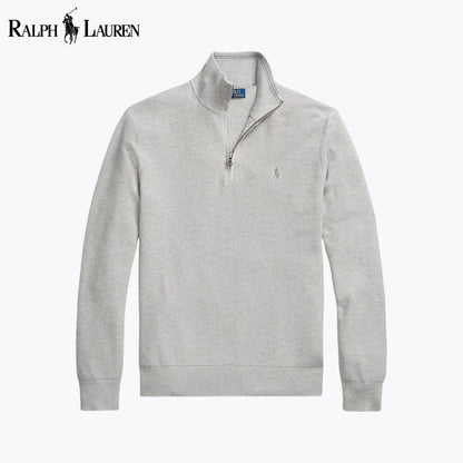 𝑅𝐿 Klassischer Viertelreißverschluss-Pullover