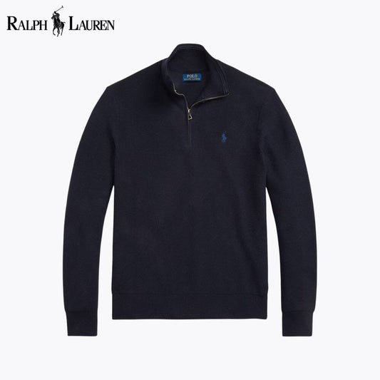 𝑅𝐿 Klassischer Viertelreißverschluss-Pullover