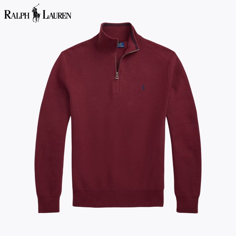 𝑅𝐿 Klassischer Viertelreißverschluss-Pullover