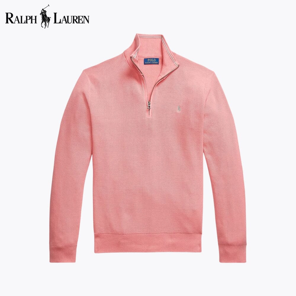 𝑅𝐿 Klassischer Viertelreißverschluss-Pullover