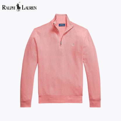 𝑅𝐿 Klassischer Viertelreißverschluss-Pullover