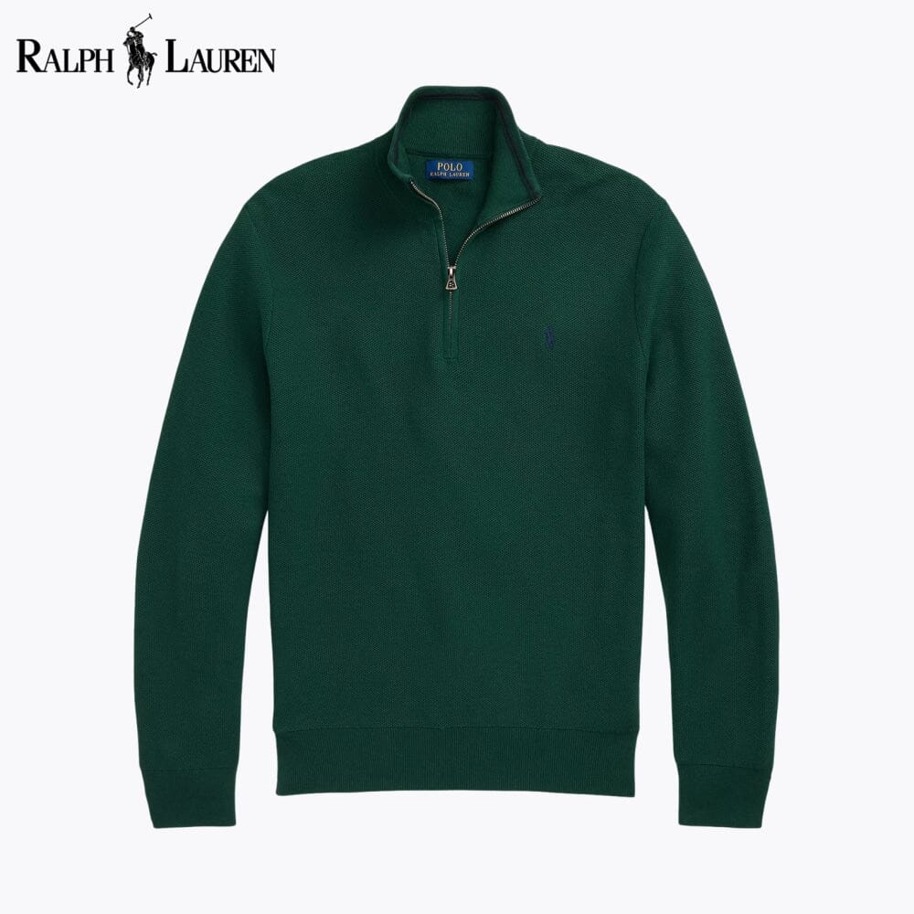 𝑅𝐿 Klassischer Viertelreißverschluss-Pullover