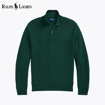 𝑅𝐿 Klassischer Viertelreißverschluss-Pullover